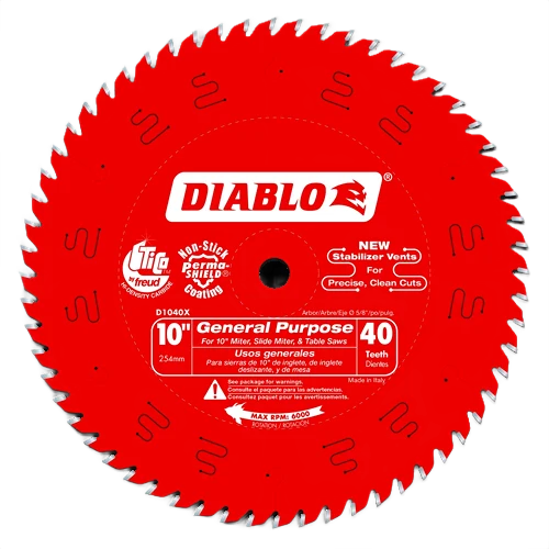 Authentic Diablo 10-In. 40-Tooth General Purpose Saw Blades 2-Pack Next-Generation