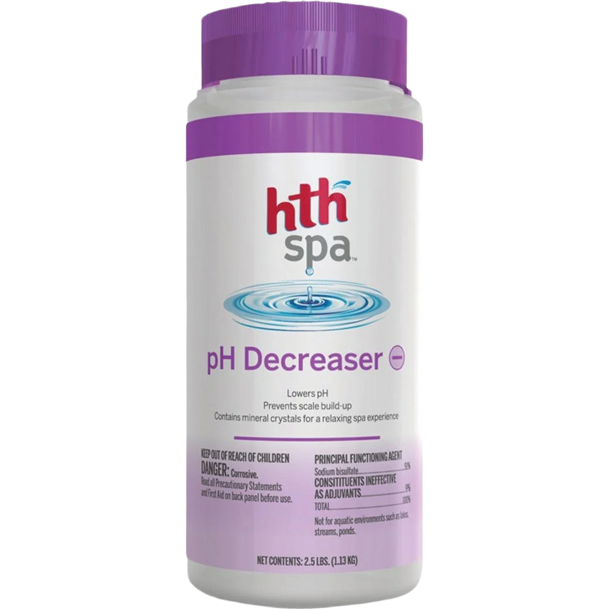 Certified HTH Spa pH Balancer Decreaser Easy-to-Use