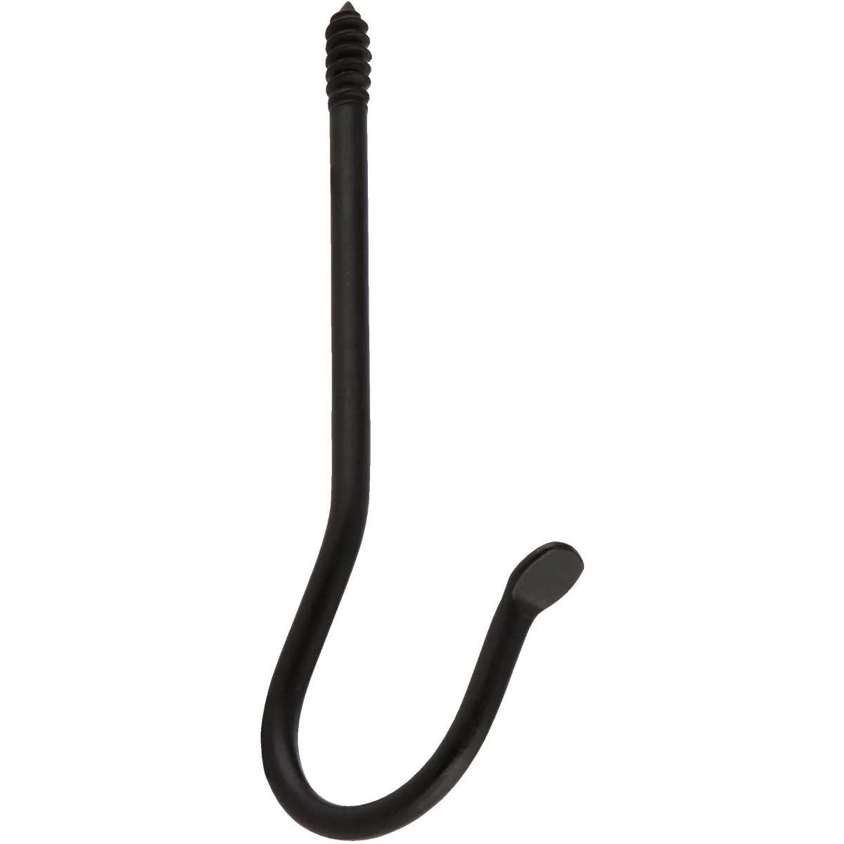 Excellent Panacea Black Powder-Coated Wrought Iron J-Hook Plant Hanger 6 in. Trendy