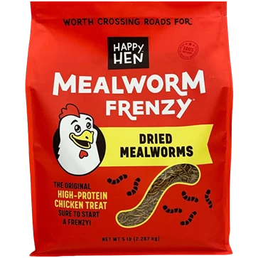 Exclusive Happy Hen Mealworm Frenzy Chicken Treats 5 lb. Practical
