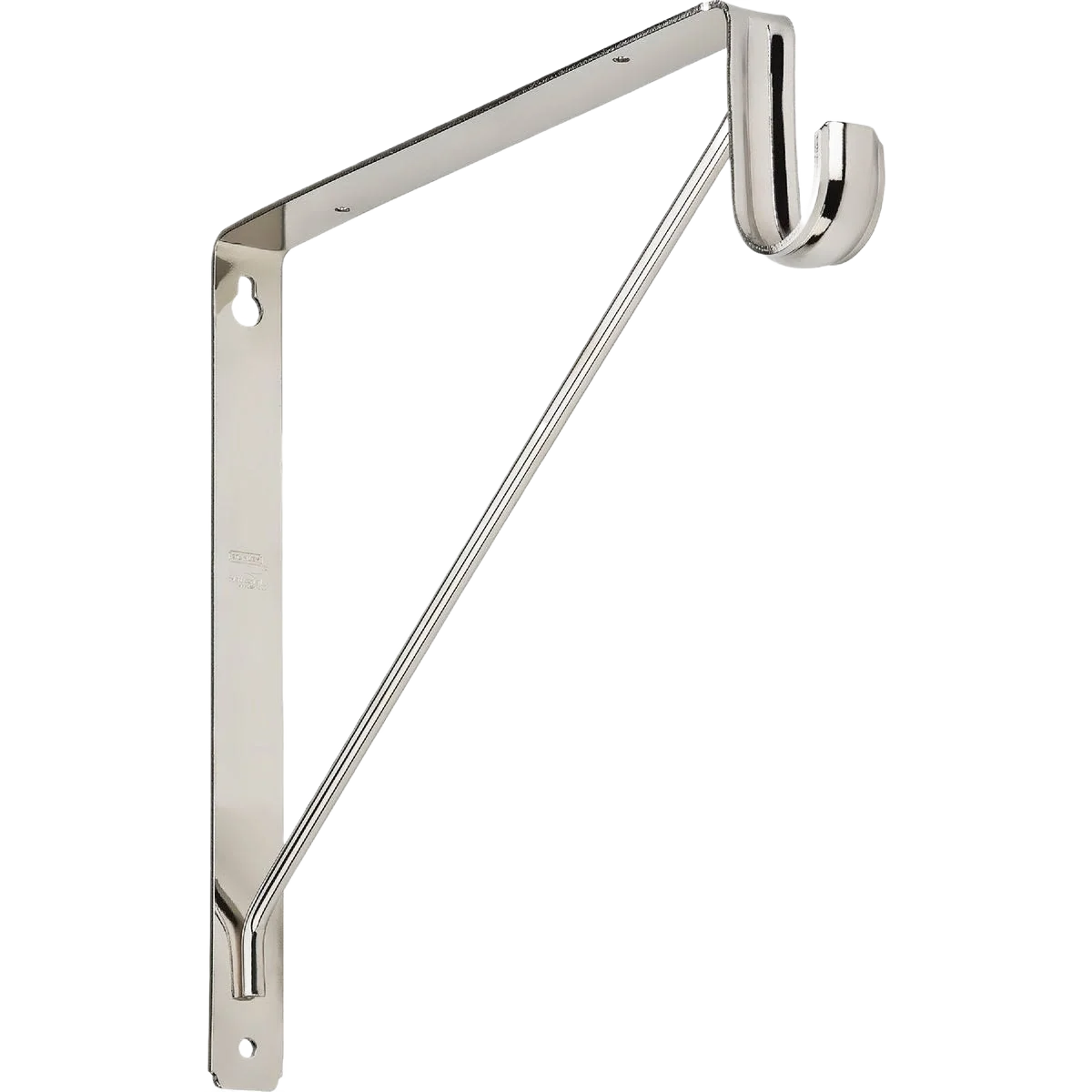 Organic Stanley Home Designs 12-5 8 H. x 11 D. Shelf Rod Bracket Chrome Safe