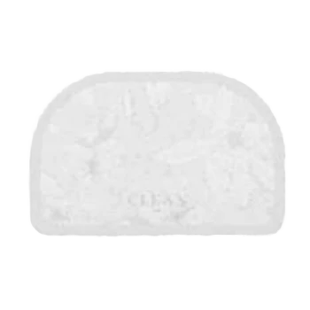 First-Class Maison de Base Diatomite Semi-Circled White Bath Mat Prestigious