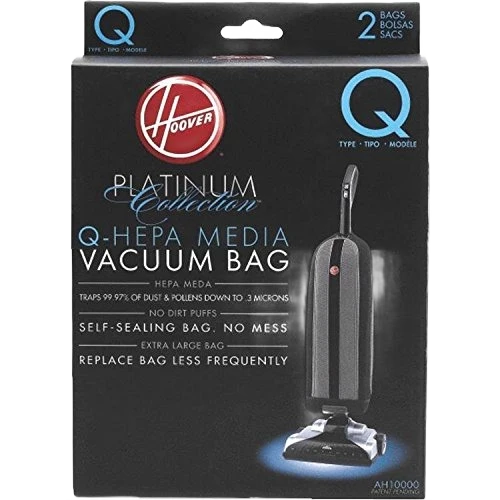 Official Hoover Platinum Q-HEPA Upright Vacuum Bag 2-Pack Quality