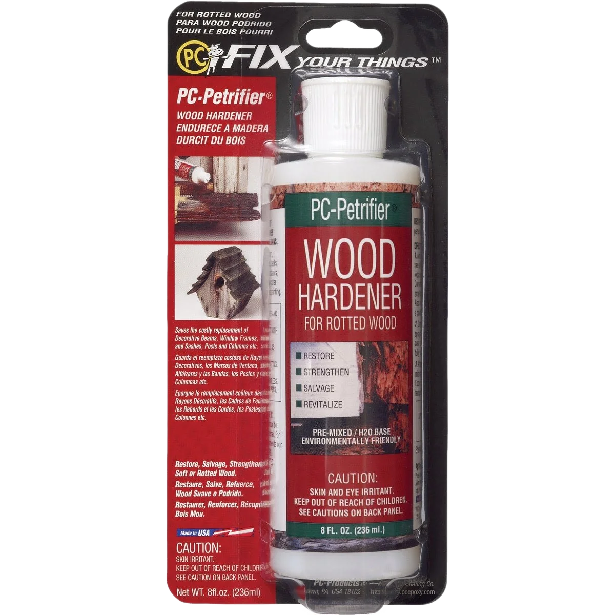 Proven Protective Coating PC-Petrifier Milky White Wood Hardener Wood Filler 8 oz. Natural
