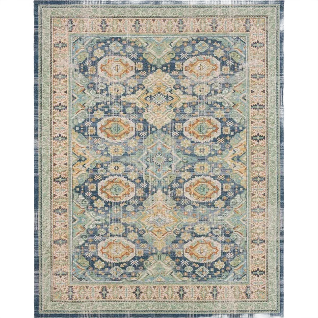 Fine Crafted Karastan Zula Maputo Multi Rug 5' x 8' Safe