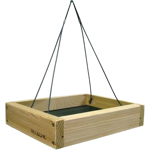 Fast WoodLink Small Hanging Platform Bird Feeder 9.75 in. Genuine
