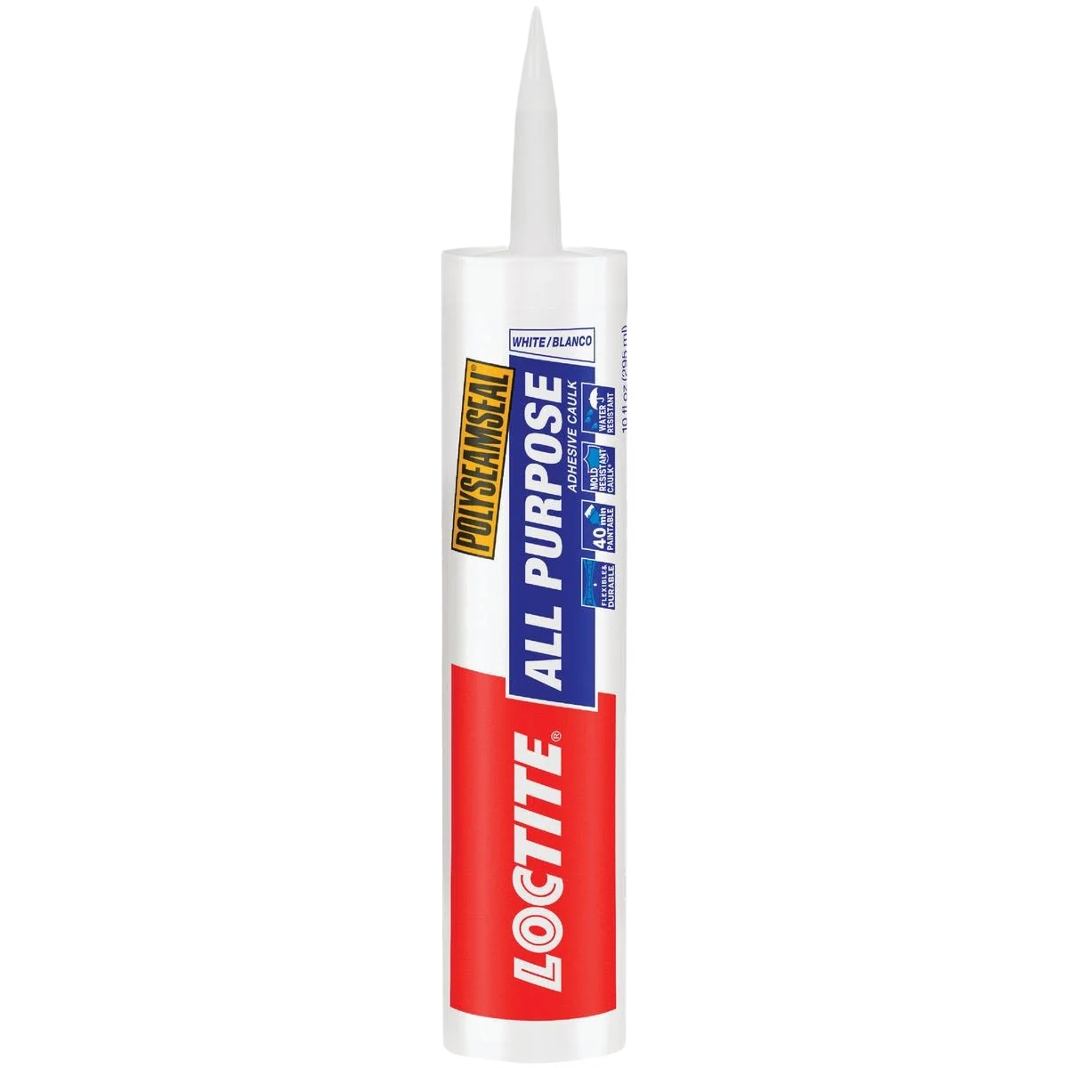 Exceptional Loctite White All-Purpose Adhesive Caulk 10 Oz Fast