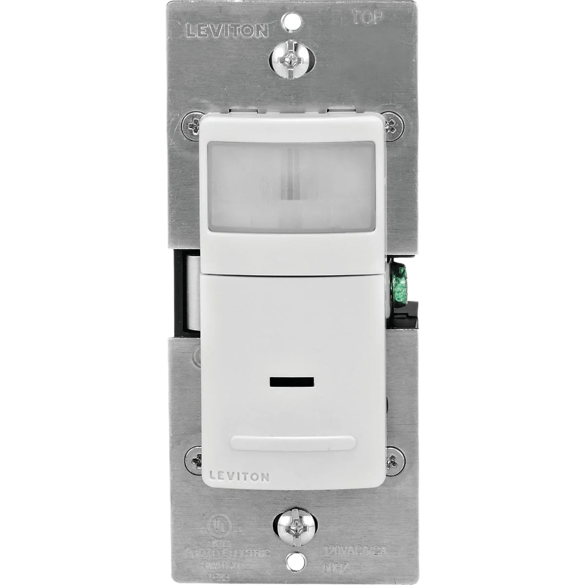 Smart Leviton Decora White Single Pole Motion Sensor In-Wall Switch Functional