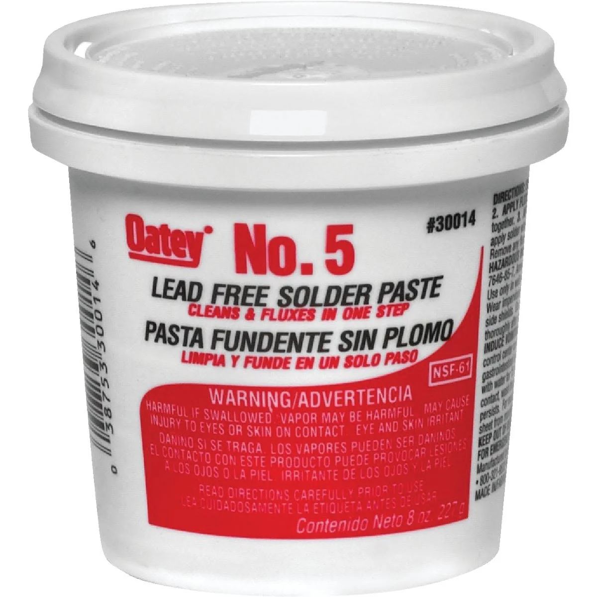 Quality Oatey No. 5 Lead- Flux Paste Classic