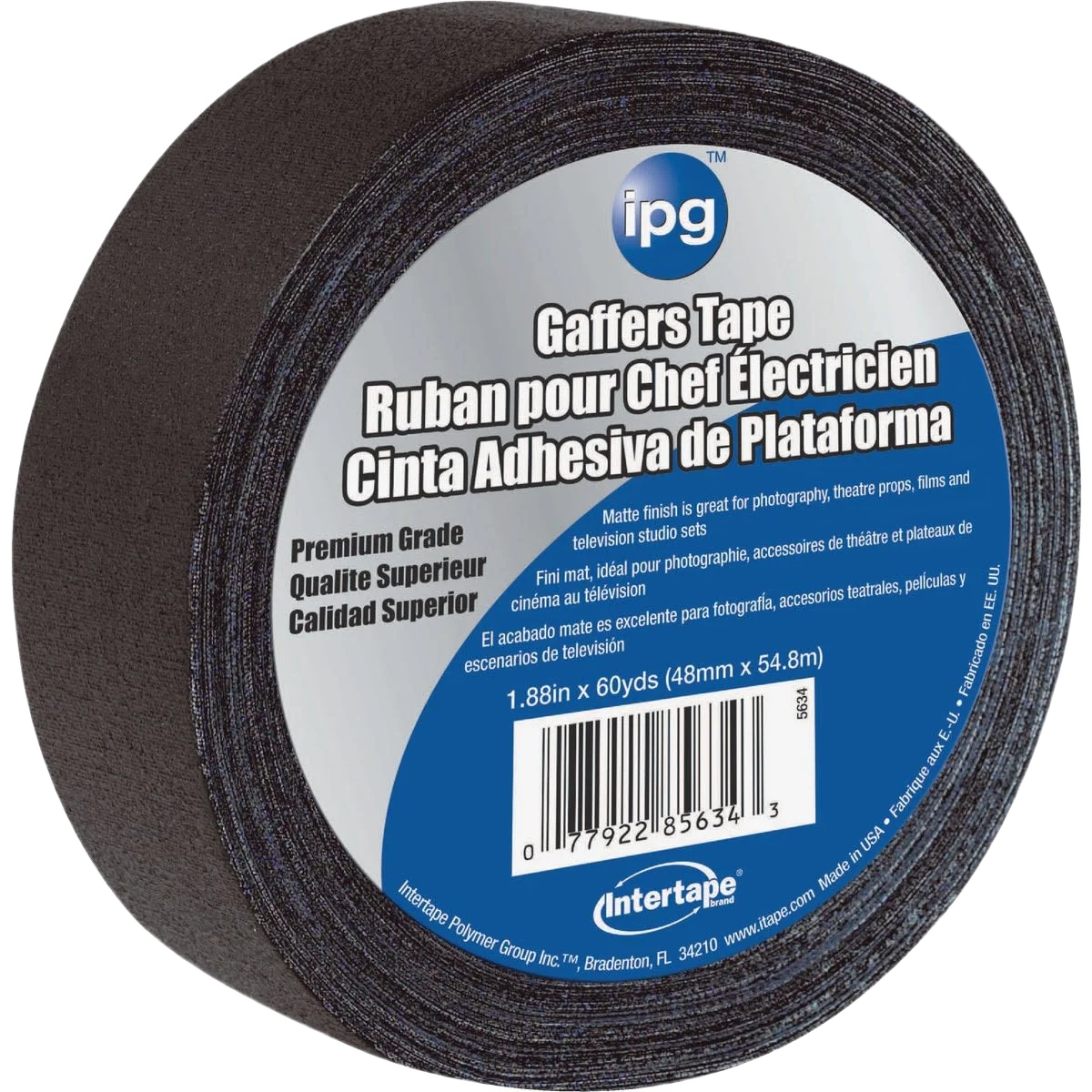 Effective Intertape Gaffers Tape 1.88 in. x 60 yd. Breathable