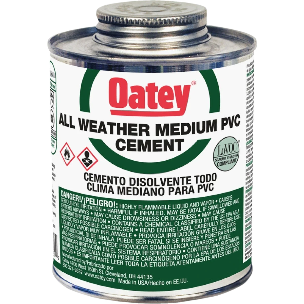 Original Design Oatey Clear All-Weather PVC Cement Secure