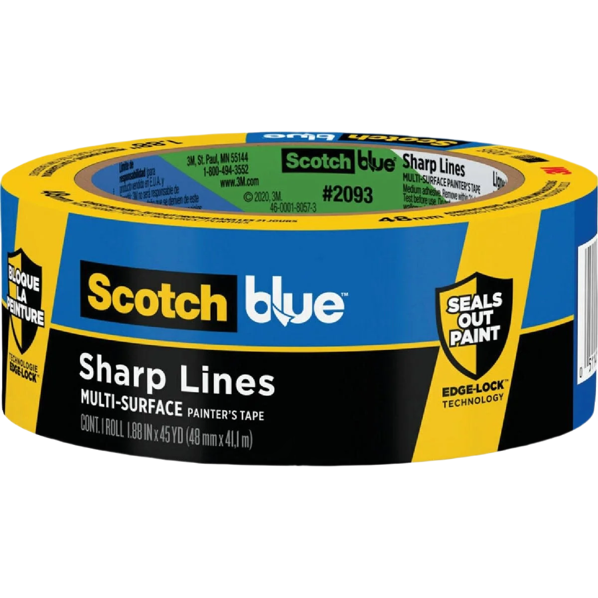 Prestigious 3M Scotch Blue Sharp Lines Painter's Tape 1.88 in. x 45 yd. Classic