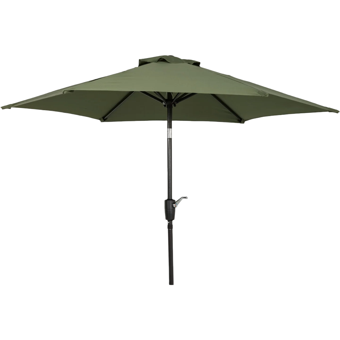 Certified Outdoor Expressions Aluminum Tilt Crank Heather Green Patio Umbrella 7.5 ' Smart
