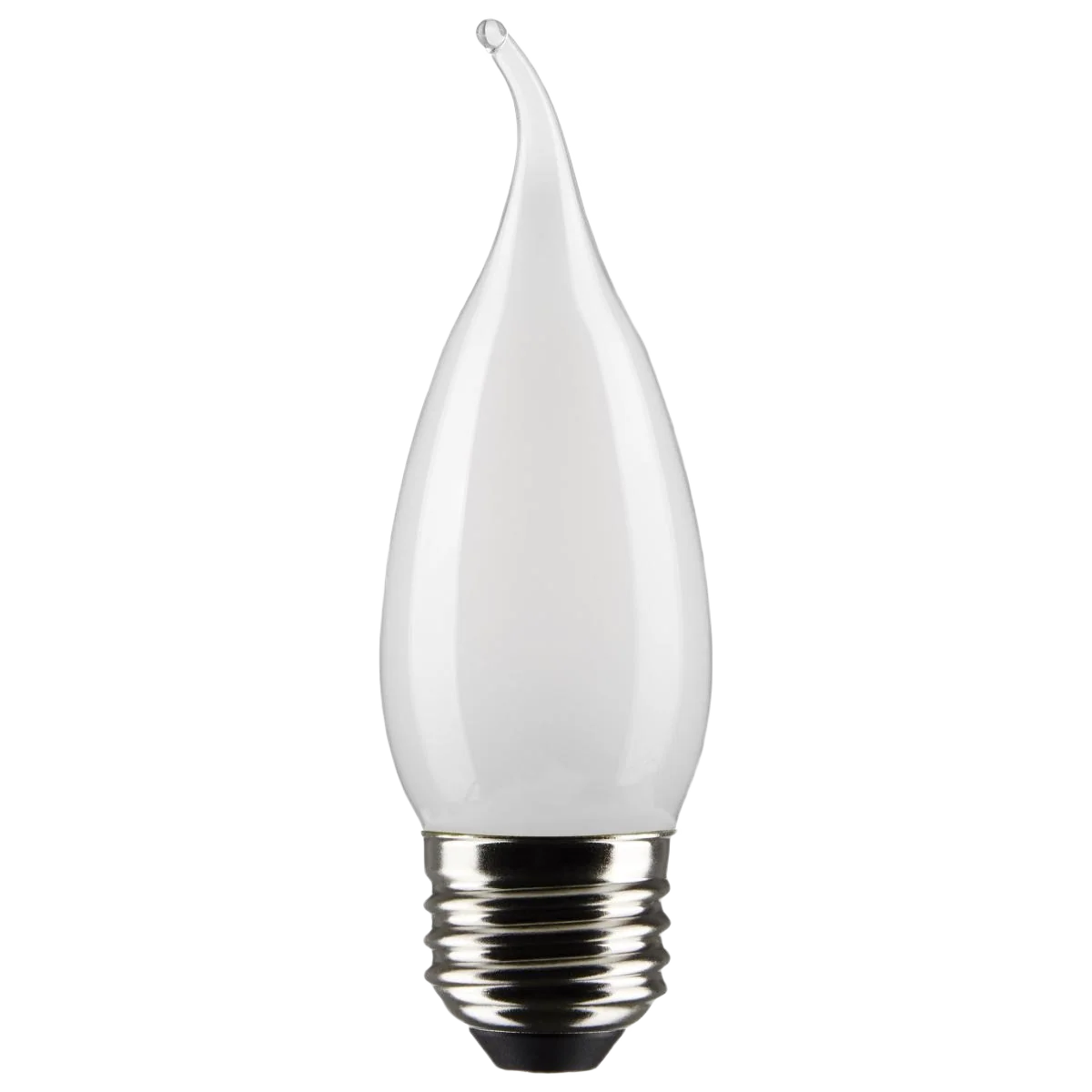 Advanced Satco 5.5 Watt CA10 LED Frost Warm White Medium Light Bulb High-Grade