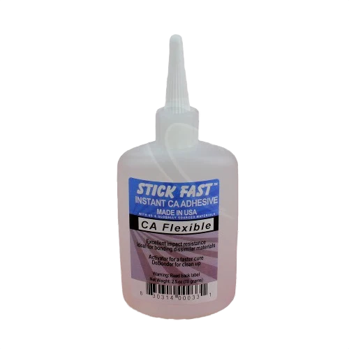 Easy-to-Use Stick Fast Clear Flexible CA Glue 2.5 oz. Authentic