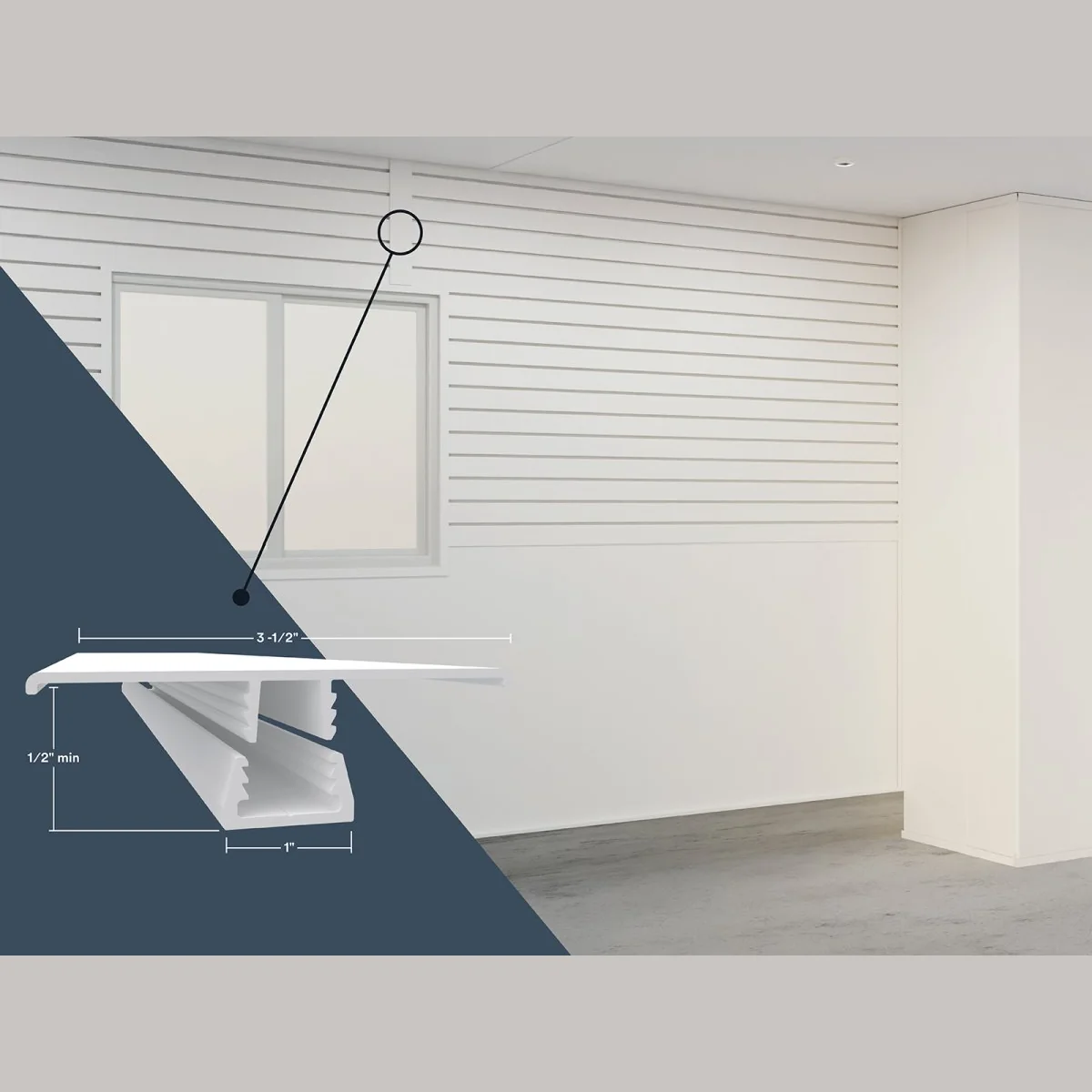 Smart 10 ft. White H Channel Snap-In Kit Sustainable