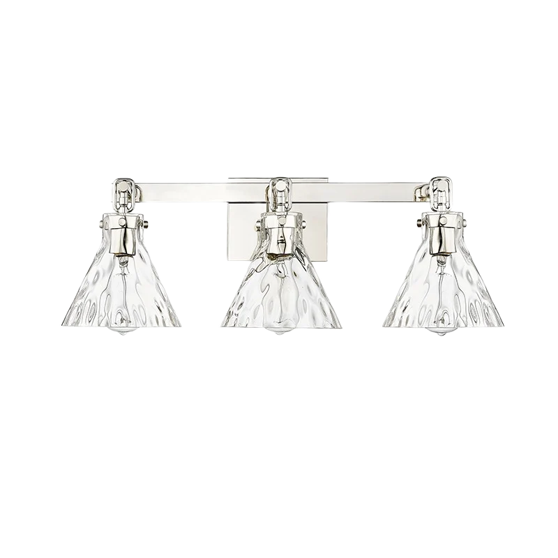 Professional Millennium Lighting 3 Fixture Polished Nickel Barlon Vanity Traditional