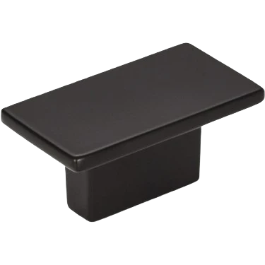 Elegant Hardware Resources Mirada Rectangle Knob Matte Black Exclusive