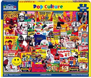 Fashionable White Mountain Puzzles Pop Culture Puzzle 1000 Piece Effective