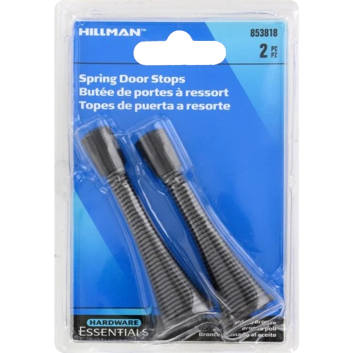 Relaxed Hardware Essentials 3 In. Utility Spring Door Stop Oil Rubbed Bronze 3-Pack Contemporary