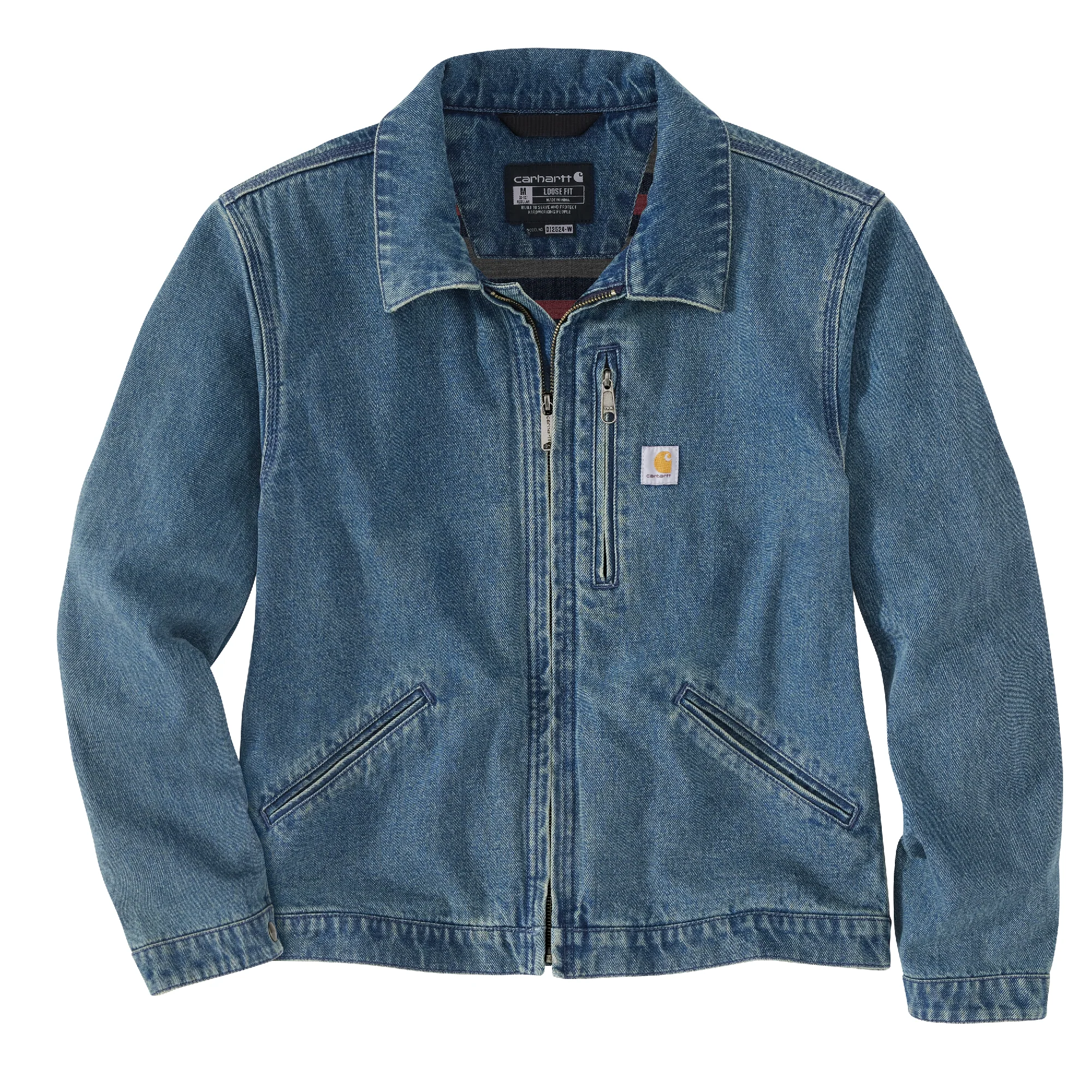 Trusted Carhartt Women's 2X Misson Denim Detroit Jacket Premium Material