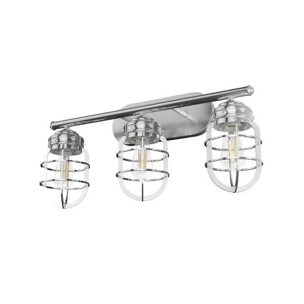 Secure Hunter Starklake Chrome 3 Light Vanity Certified