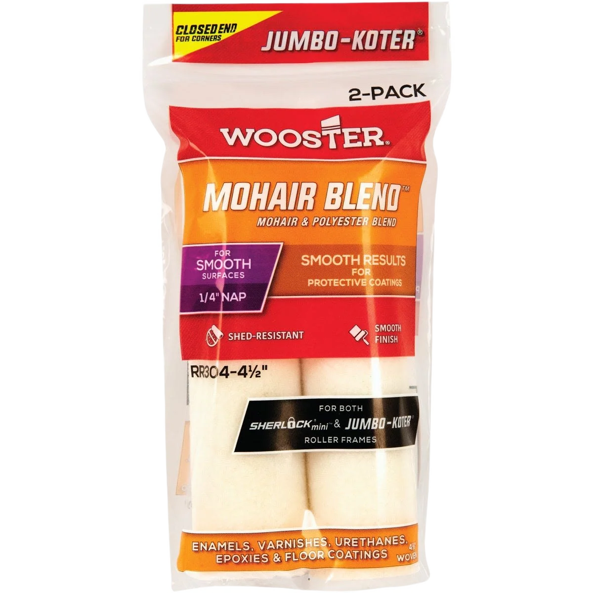 Sophisticated Wooster Jumbo-Koter Mohair Blend Specialty Roller Cover Flexible