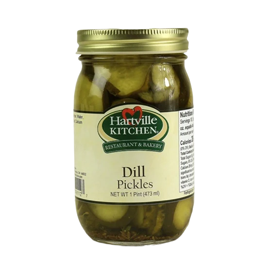 Flexible Hartville Kitchen Hamburger Dill Pickles 15 oz. Safe