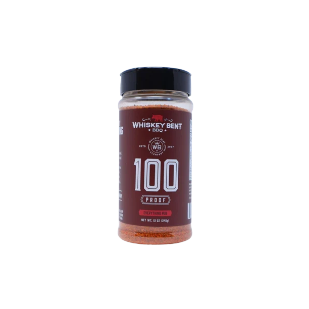 Unique Whiskey Bent BBQ Gluten 100 Proof Rub 12 oz. World-Class