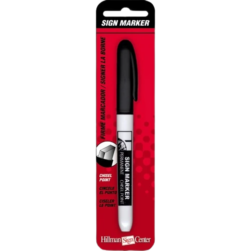 User-Friendly Hillman Black Chisel Point Permanent Marker Verified