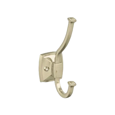 High-Grade Amerock Kin Two Prong Golden Champagne Decorative Wall Hook Enhanced