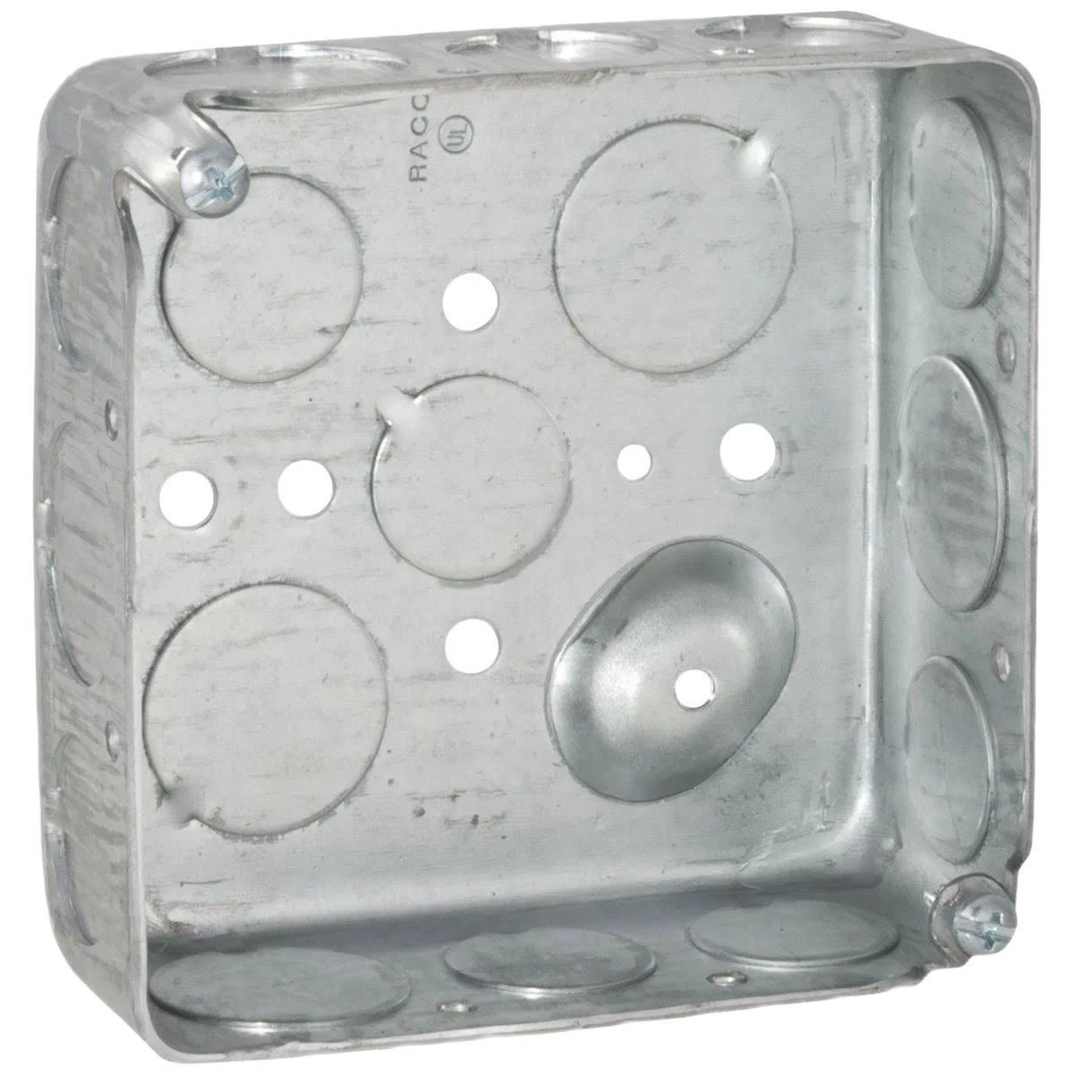 Versatile Southwire Screw-On 4 x 4 Drawn Steel 16 Knockouts Square Box Next-Generation