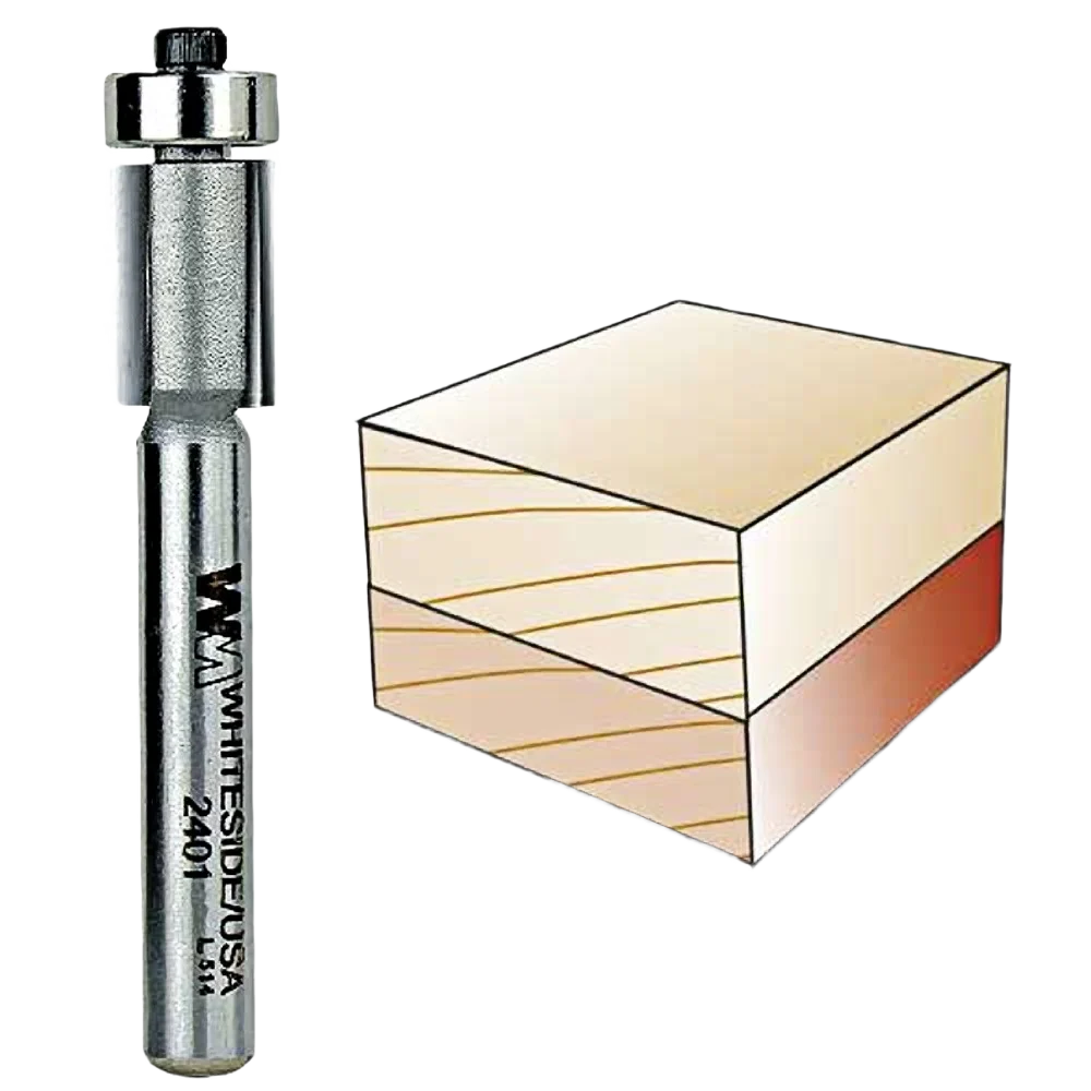 Recyclable Whiteside Flush Trim Bit 1 4 in. SH x 3 8 in. CD x 1 2 in. CL Healthy