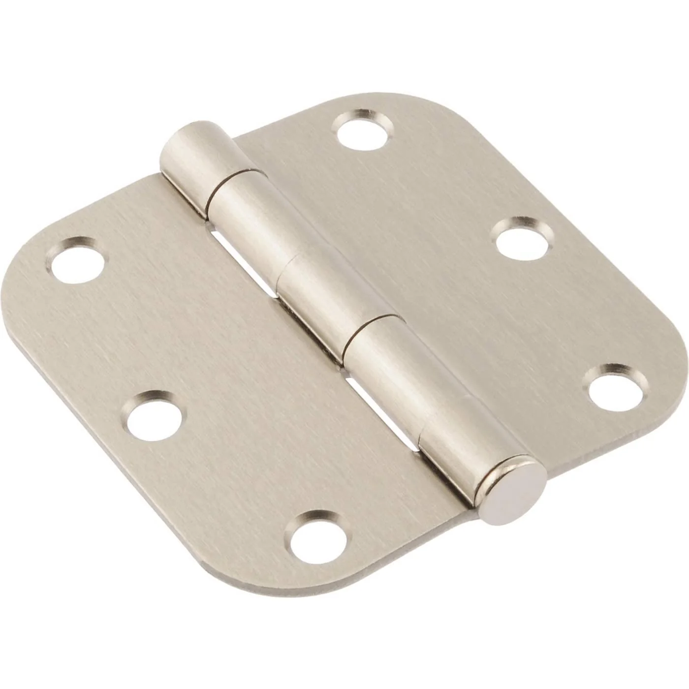 Artisan Hillman 3-1 2 in. Residential Door Hinge 5 8 in. Round Corner Satin Nickel Green