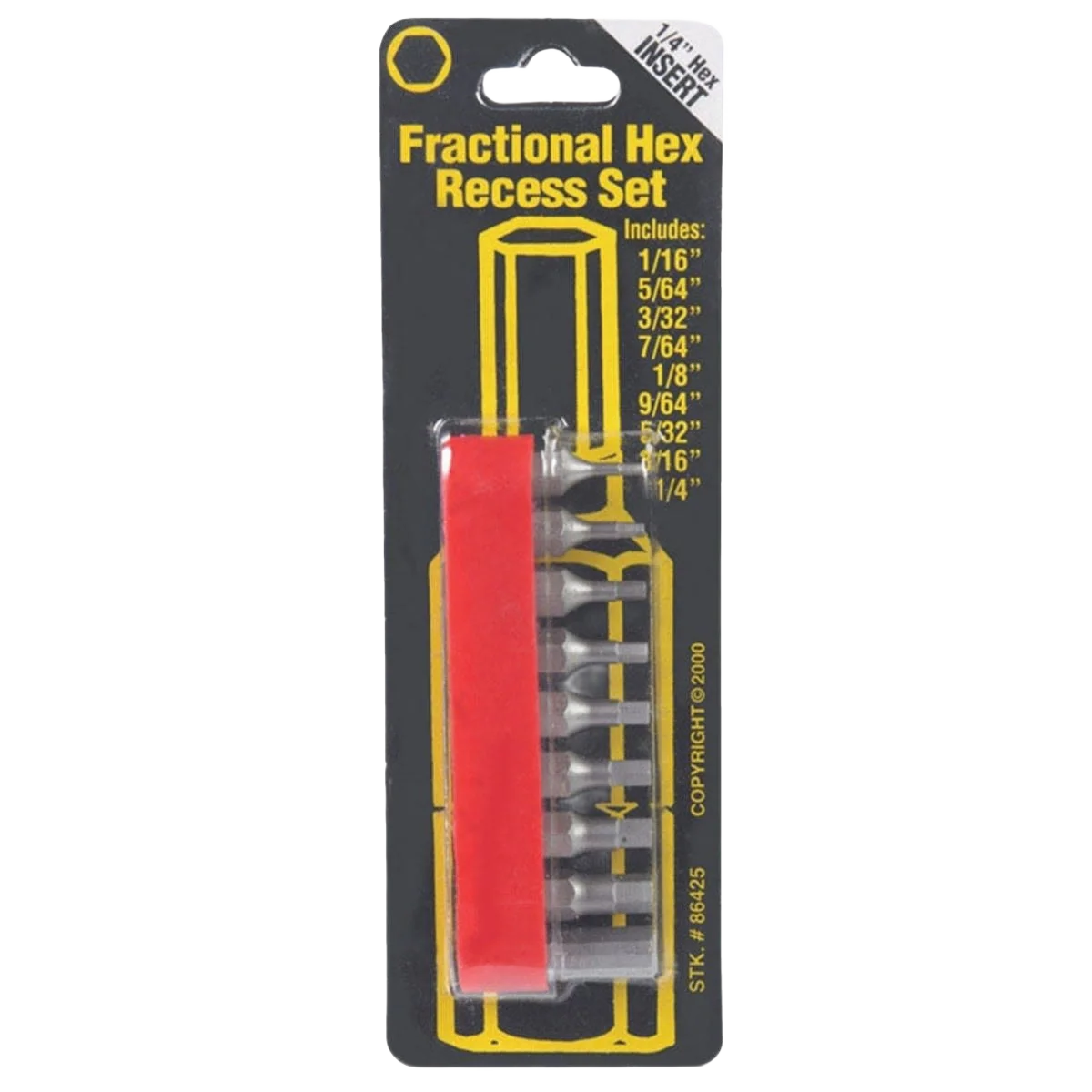 Healthy Way Tools Hex Fractional Bit Set 9 pc High-Quality