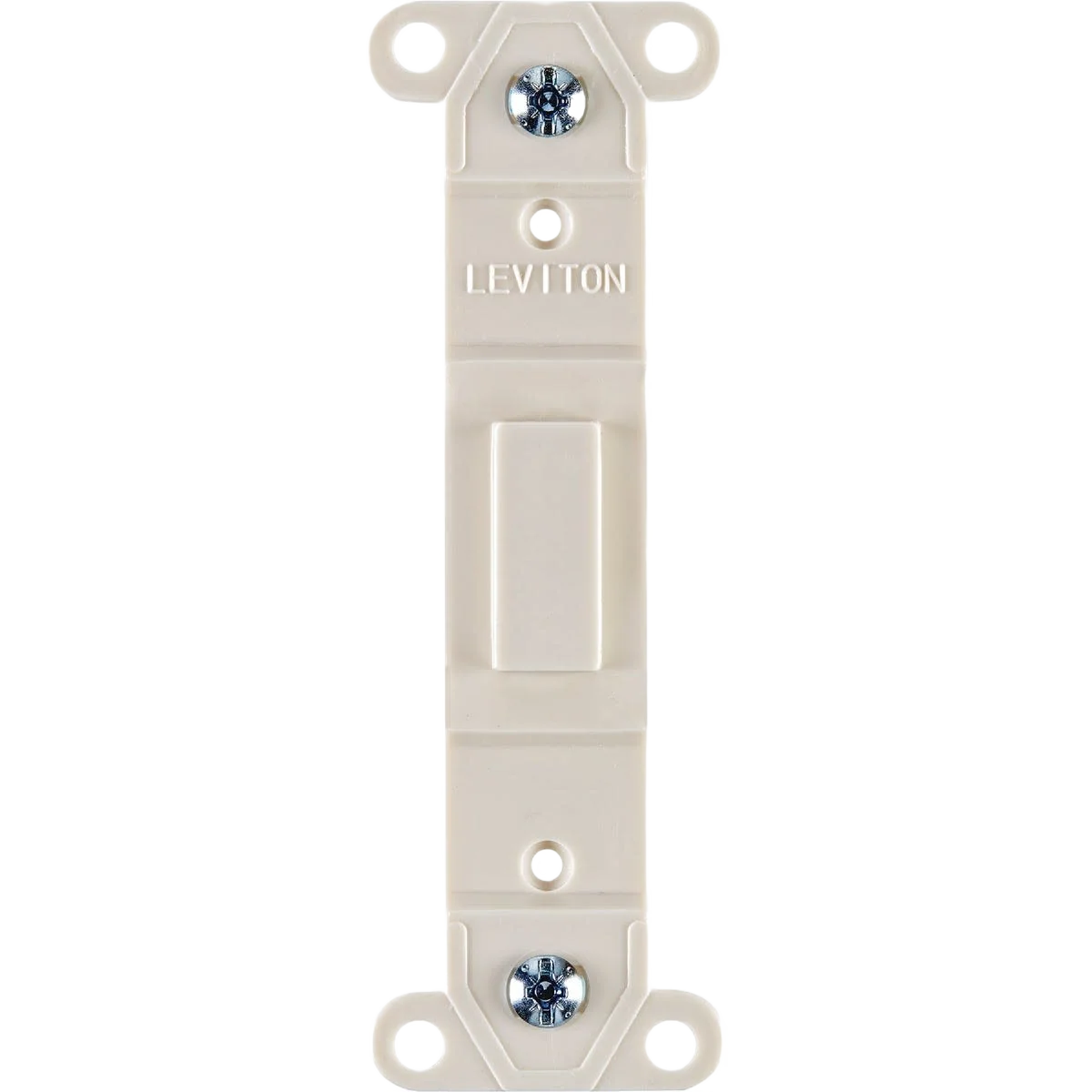 Traditional Leviton Light Almond Blank Toggle Wall Plate Insert Specialty
