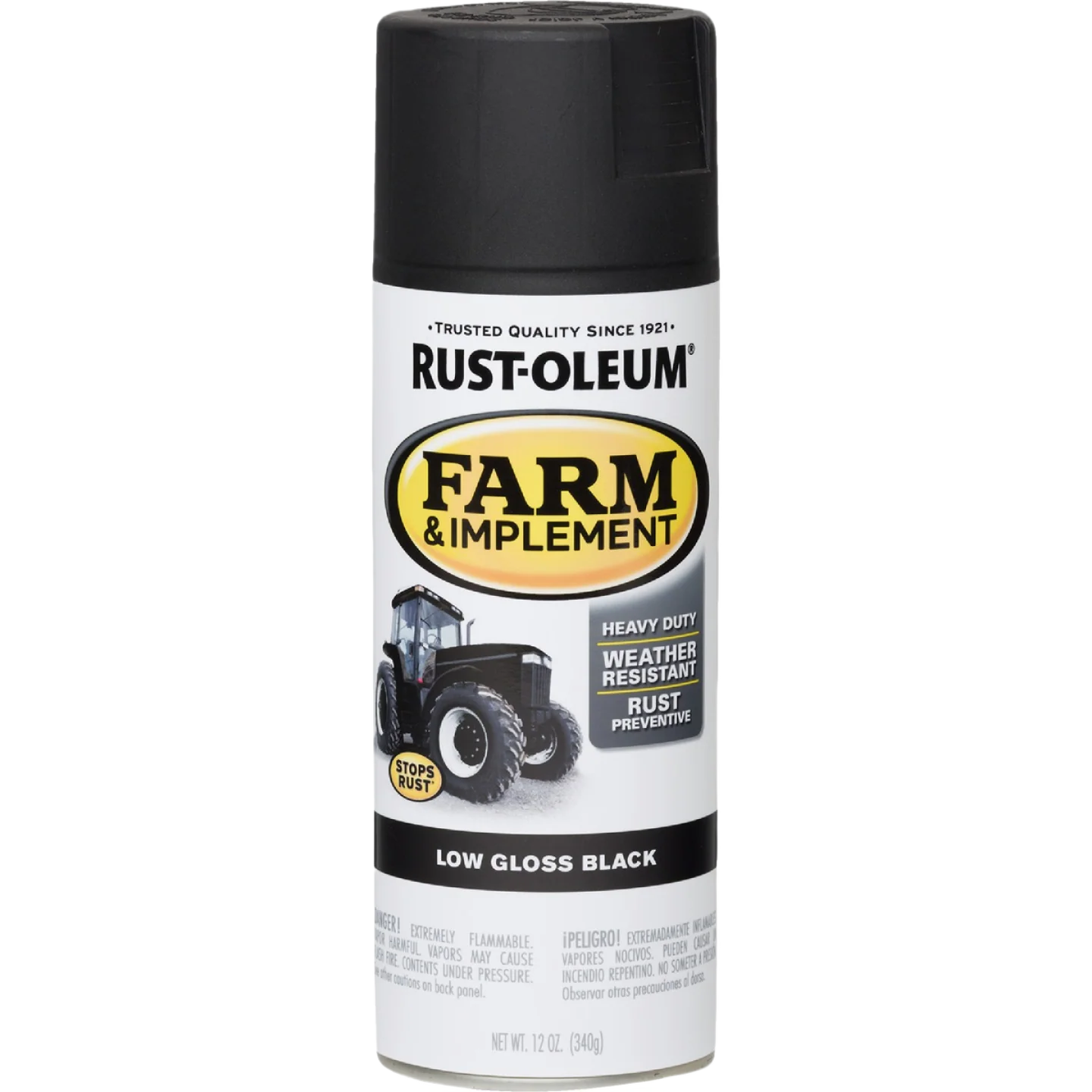 Luxury Rust-Oleum Farm Implement Low Gloss Black Spray Paint 12 oz. Secure