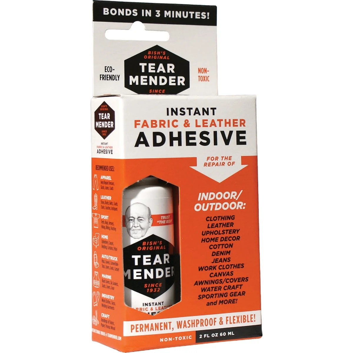 Unique Val-A Tear Mender Leather Fabric Cement 2 oz. Traditional