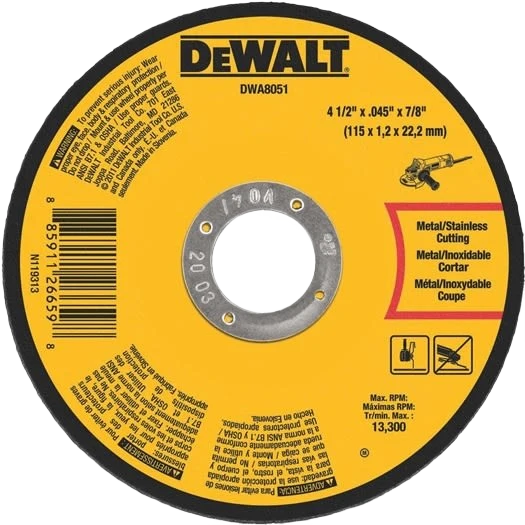 Practical DEWALT 4-1 2 X .045 X 7 8 T1 All Purpose Cutting Wheel Artisan