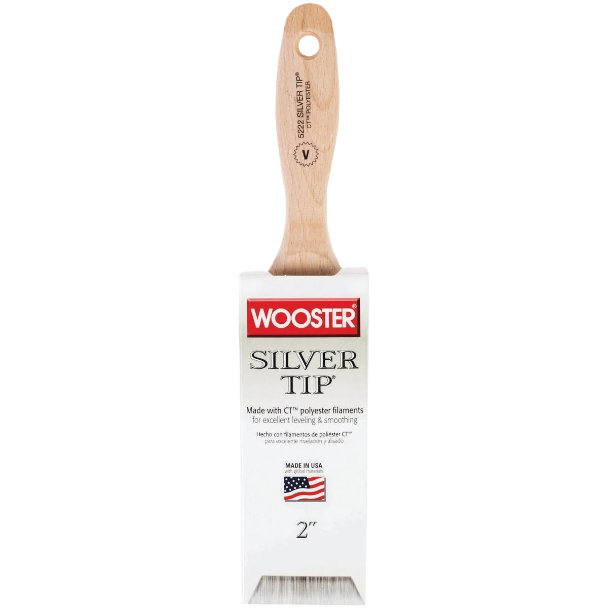 Safe Wooster Silver Tip Flat Sash Varnish Paint Brush 2 in. Authentic