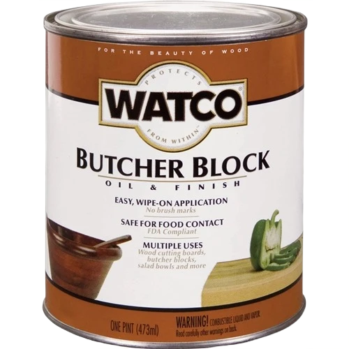 Authentic Watco Butcher Block Finish 1 Pint Solid
