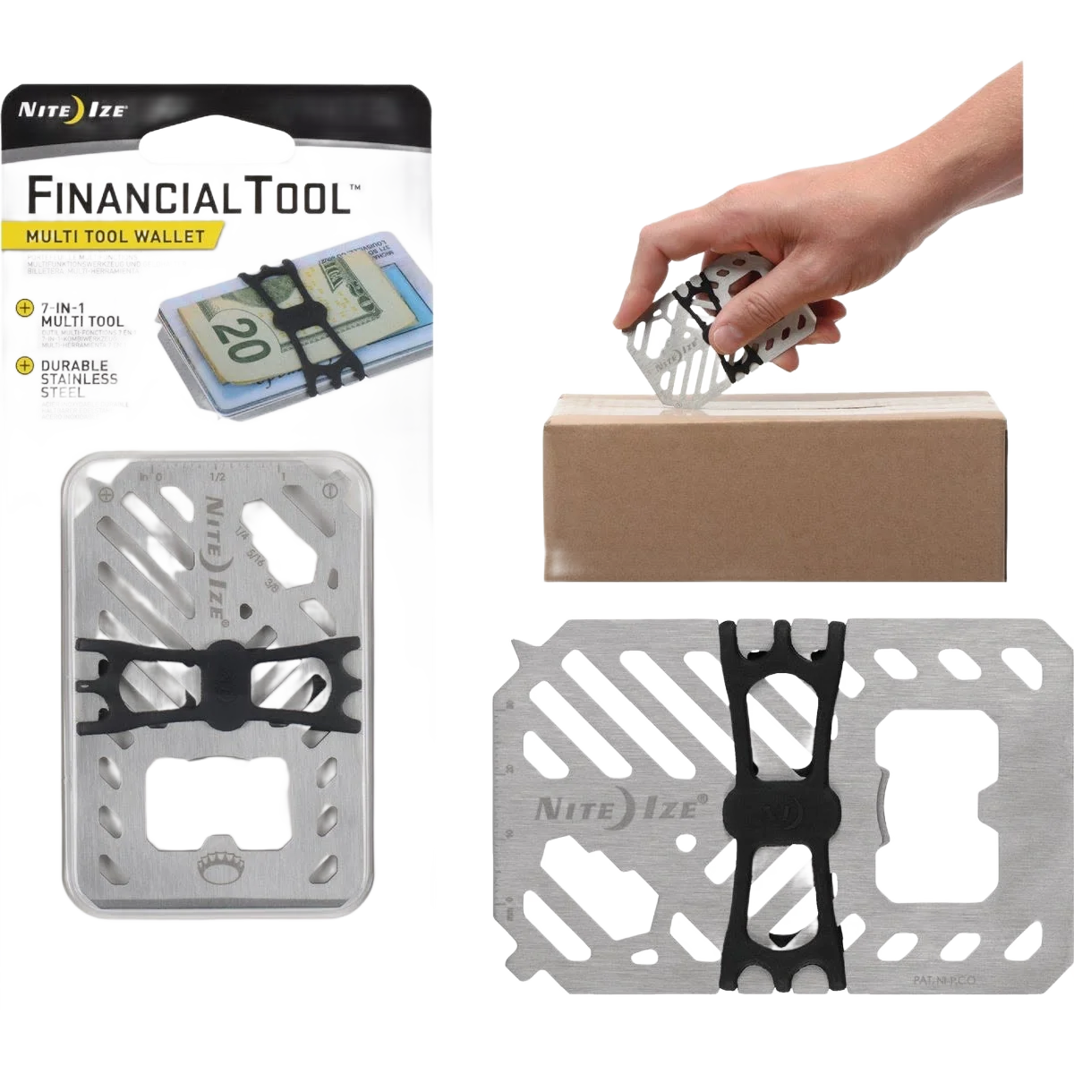High-Grade Nite Ize Financial Tool 7-In-1 Stainless Steel Multi-Tool Certified