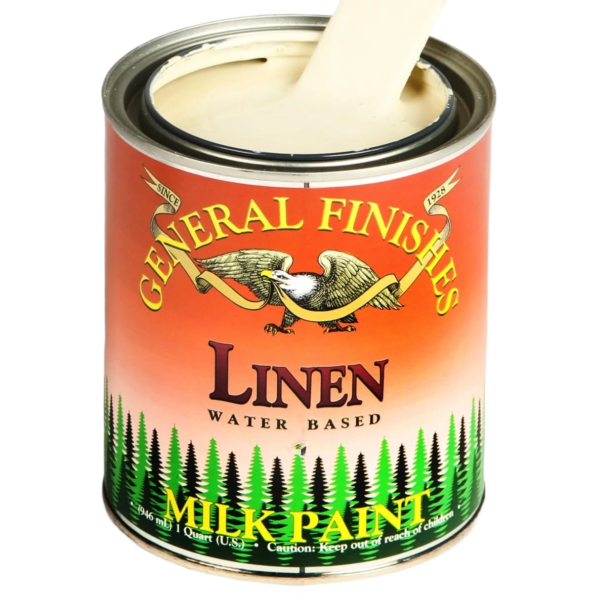 Fast General Finishes Linen Water Based Milk Paint Quart Reliable