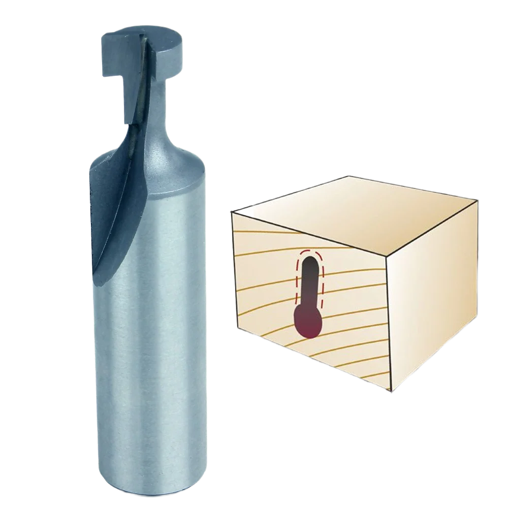 Versatile Whiteside Keyhole Bit 1 2 in. SH x 3 8 in. LD x 3 16 in. SD x 7 16 in. CL Natural