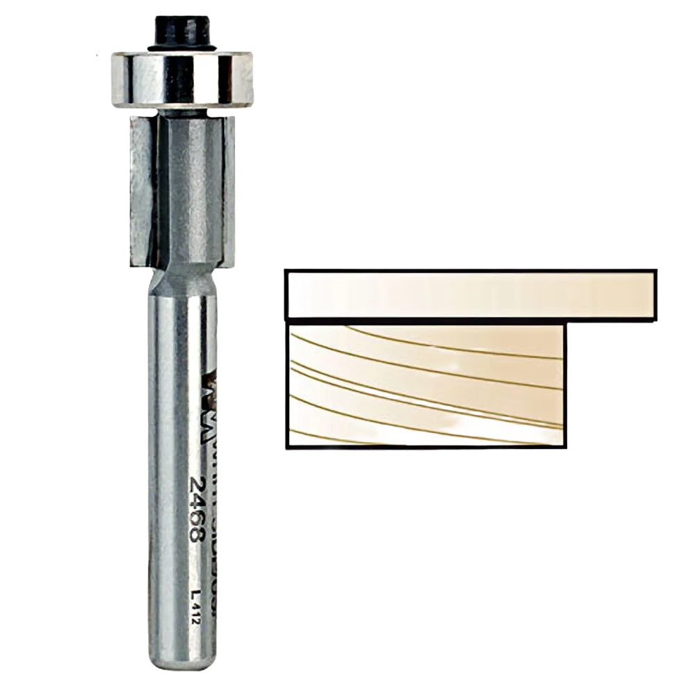 Top-Quality Whiteside Overhang Trim Bit 1 4 in. SH x 3 8 in. CD x 1 2 in. CL Certified
