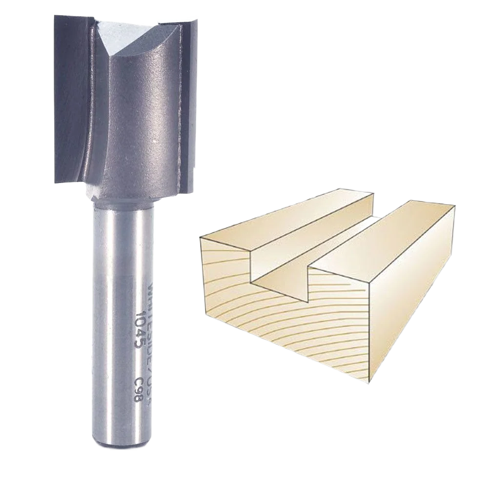 Luxury Whiteside Straight Bit 3 8 in. SH x 7 8 in. CD x 1 in. CL Quality