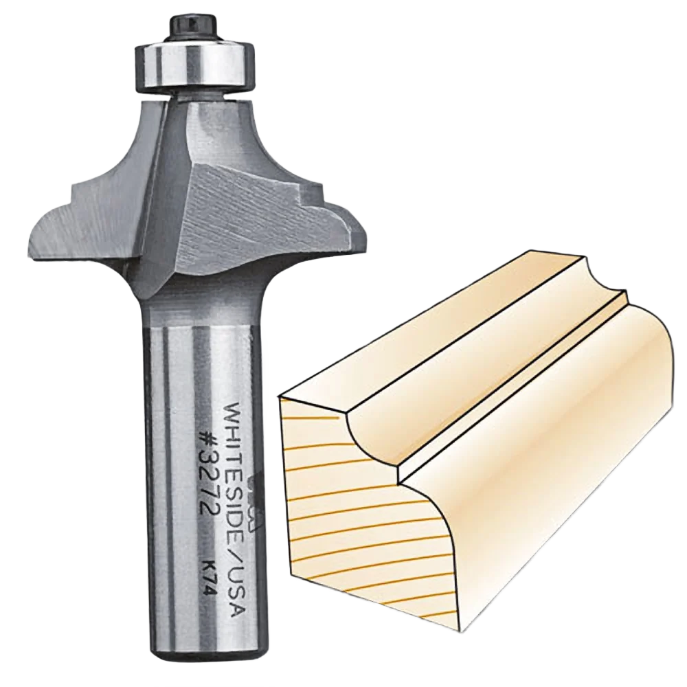 Refined Whiteside 3272 French Traditional Bit 1 2 in. SH x 3 16 in. R1 x 5 16 in. R2 Official