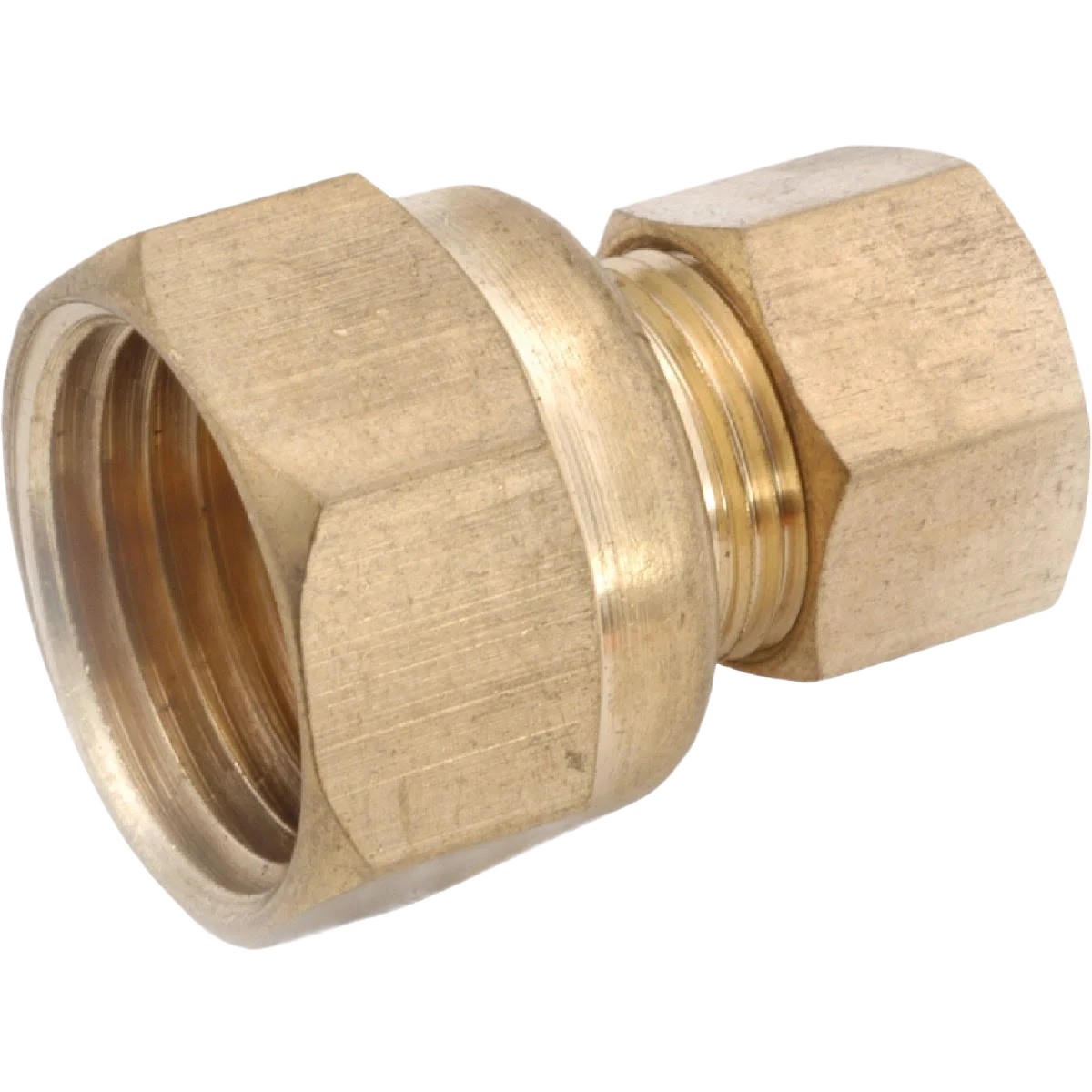 Optimized Anderson Metals Brass Union Compression Adapter 3 8 In. x 3 8 In. Functional