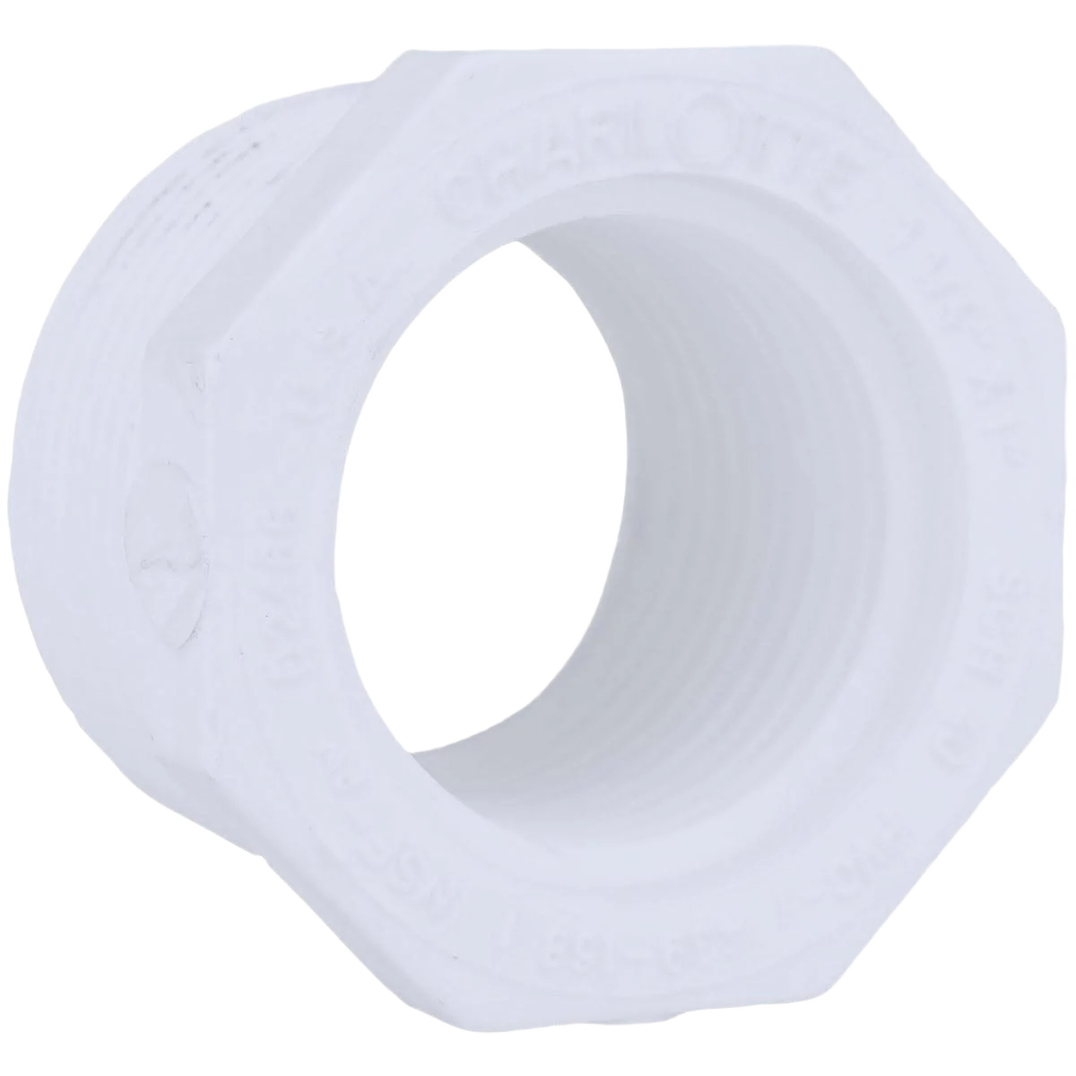 First-Class Charlotte Pipe 1-1 4 MPT x 1 FPT PVC Bushing Smooth