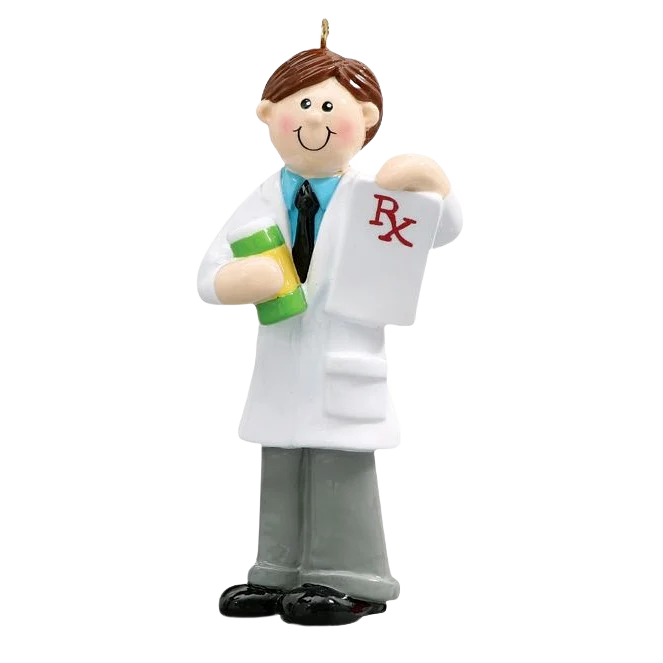 Breathable Rudolph Me Personalized Male Pharmacist Ornament Top-Quality